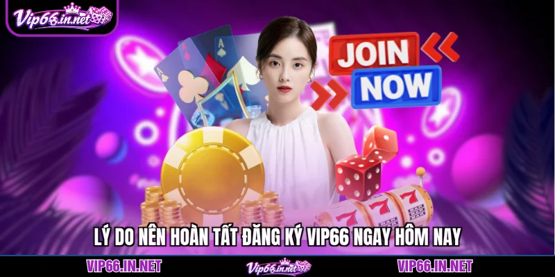 Lý do nên hoàn tất đăng ký VIP66 ngay hôm nay